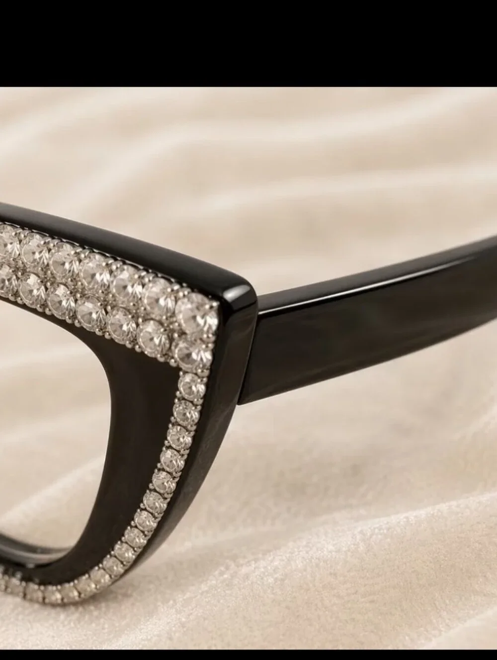 +2.00 Cat eye with Rhinestones reading glasses readers